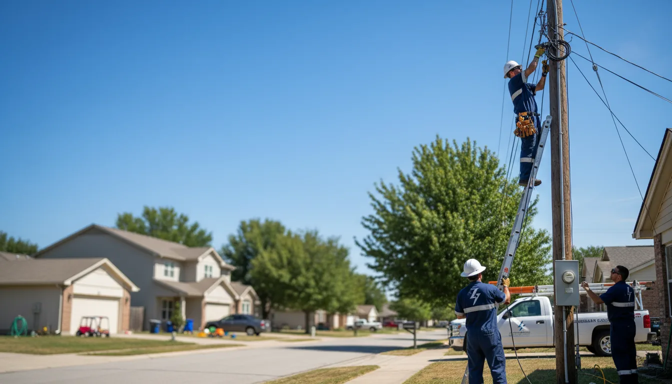 Residential electrician providing installation services in Royal, AR